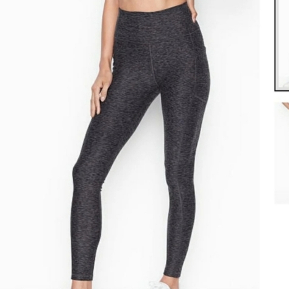 Victoria's Secret Gray Black Stripe Knockout Tight
